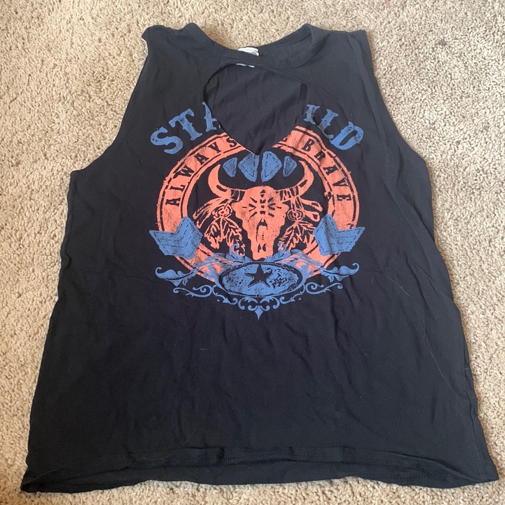 Stay Wild skull tank top